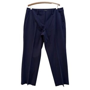 Talbots Size 14W Petite Southampton Navy Blue Ankle Pants